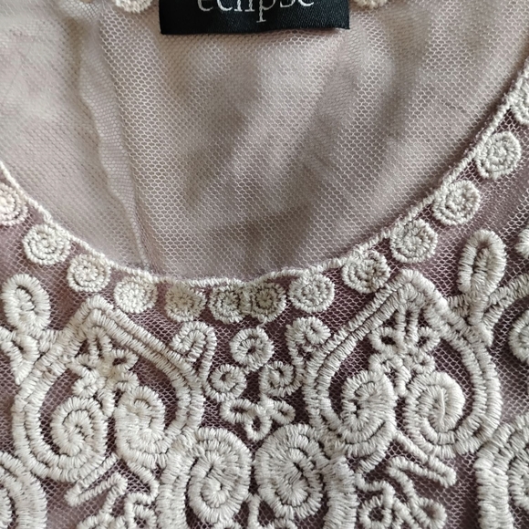 ECLIPSE | ✨HOST PICK✨ Whimsical Fairy Goth Balletcore Sheer Lace Top | Size Med - Picture 5 of 6